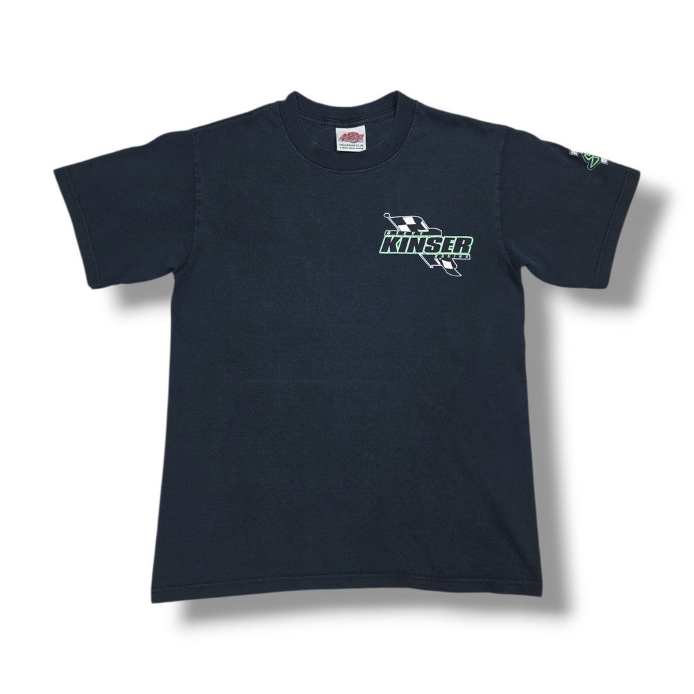 Vintage Steve‎ Kinser Outlaws Quaker State Sprint Car Black T-Shirt Men's Small